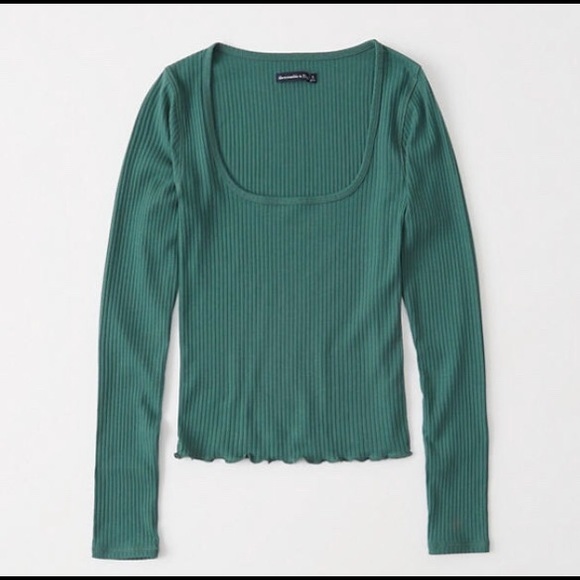 NWT Abercrombie & Fitch Scoop Neck Top XS & S - Picture 3 of 3